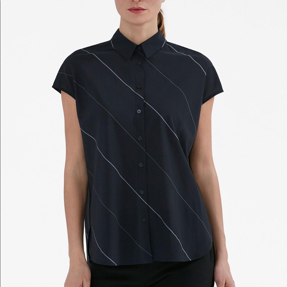 MM LaFleur Blume Top Slant Stripe